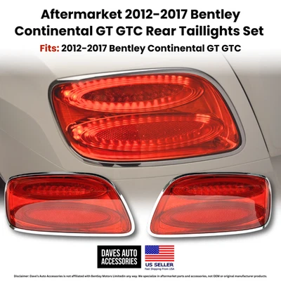 Пара задних фонарей для Bentley Continental GT GTC 2012–2017 годов левая + правая - Изображение 1 из 4