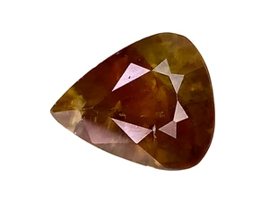 2.975CTS Yellow Brown natural sphene pear cut loose gemstones see video - Picture 1 of 3