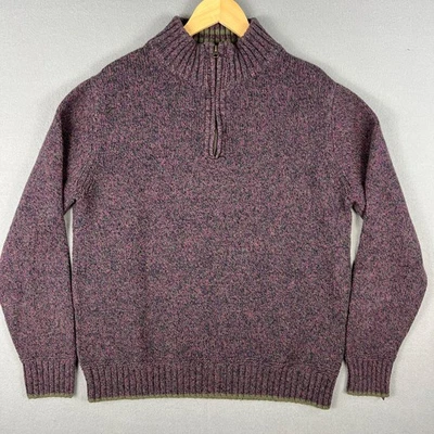 Suéter 7 Diamantes Bryce Marled Media Cremallera Para Hombre Grande Mezcla Algodón Lana Dinero Antiguo Foto 1 de 4