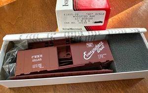 Intermountain HO Kit #41805-09 40’ Modified AAR Box Car C B & Q Script #36195 NY - Picture 1 of 6