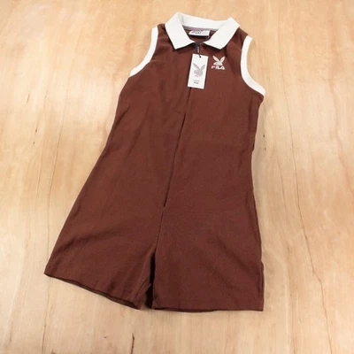 Camiseta polo sem mangas PUMA x PLAYBOY nova com etiquetas algodão com nervuras 1 peça MÉDIA - Imagem 1 de 4