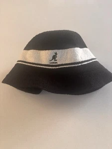 Kangol Black White Bucket Hat Medium - Picture 1 of 4