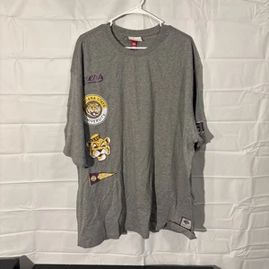 NWT Mitchell & Ness LSU City Collection Men’s 3XL Grey Tshirt NCAA - Picture 1 of 9