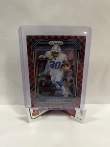 2022 Panini Prizm AUSTIN EKELER Black Red Checkerboard SSP Rare #150 LA Chargers - Picture 1 of 2