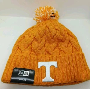 New Era Tennessee Vols Volunteers FLEECE GEFÜTTERT Glitzer Beanie Mütze Bommel Strick - Bild 1 von 4