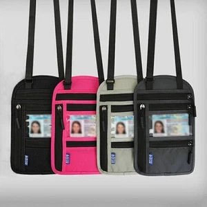 Travel Neck Wallet with RFID Blocking for Women & Men, Passport Holder, Anti-Th - Picture 1 of 25