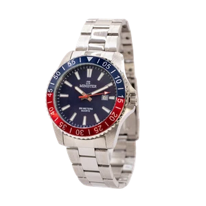 Reloj Minister Hombre Deportivo Acero Esfera Azul 20 atm 009077 - Imagen 1 de 2