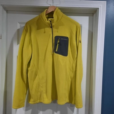 Chaqueta Eddie Bauer First Ascent Para Hombres XL Neón Polar Ligera 1/4 Cremallera Senderismo Foto 1 de 4