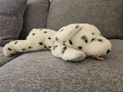 Vintage 1991 TY Sparky Dalmatian Dog Plush with tongue 17" Laying down Rare! - image 1 of 4