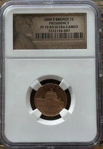 1990-S Lincoln Cent Graded NGC Proof 70 Red Ultra Cameo Bronze Presidency - Picture 1 of 3