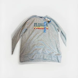 State of Mine Florida Sweatshirt Womens LargeGray Graphic Thumb Holes Pullover - Picture 1 of 7