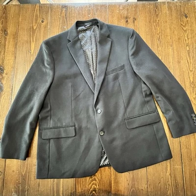 Blazer deportivo Lauren Ralph Lauren lana seda cachemir para hombre 48R abrigo chaqueta negro Foto 1 de 4
