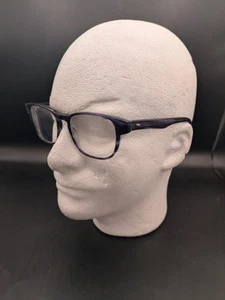 Masunaga Eyeglasses 063 #35 Blue Havana Square Frames ONLY Japan 50[]19 145 - Picture 1 of 13