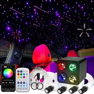 4Colors 2 in 1 Meteor Twinkle Fiber Optic Starlight Headliner Kits Mixed860pc... - Picture 1 of 9
