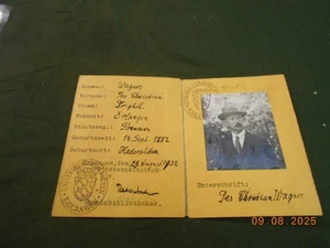 Personen Ausweis 1932 Universität Erlangen Studentika mit Lichtbild Stempel - Picture 1 of 3