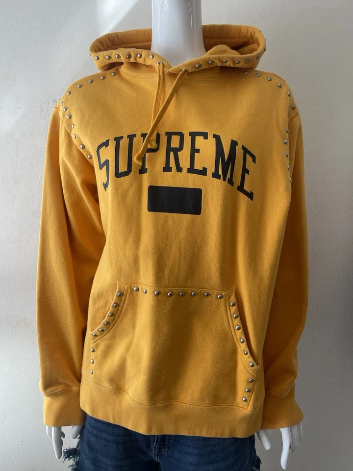 Supreme Orange Studded Pull-Over Sweater Medium  23” - Image 1 of 4