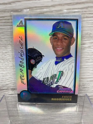 1998 Bowman Chrome Refractor #416 Felix Rodriguez Diamondbacks - Image 1 of 2