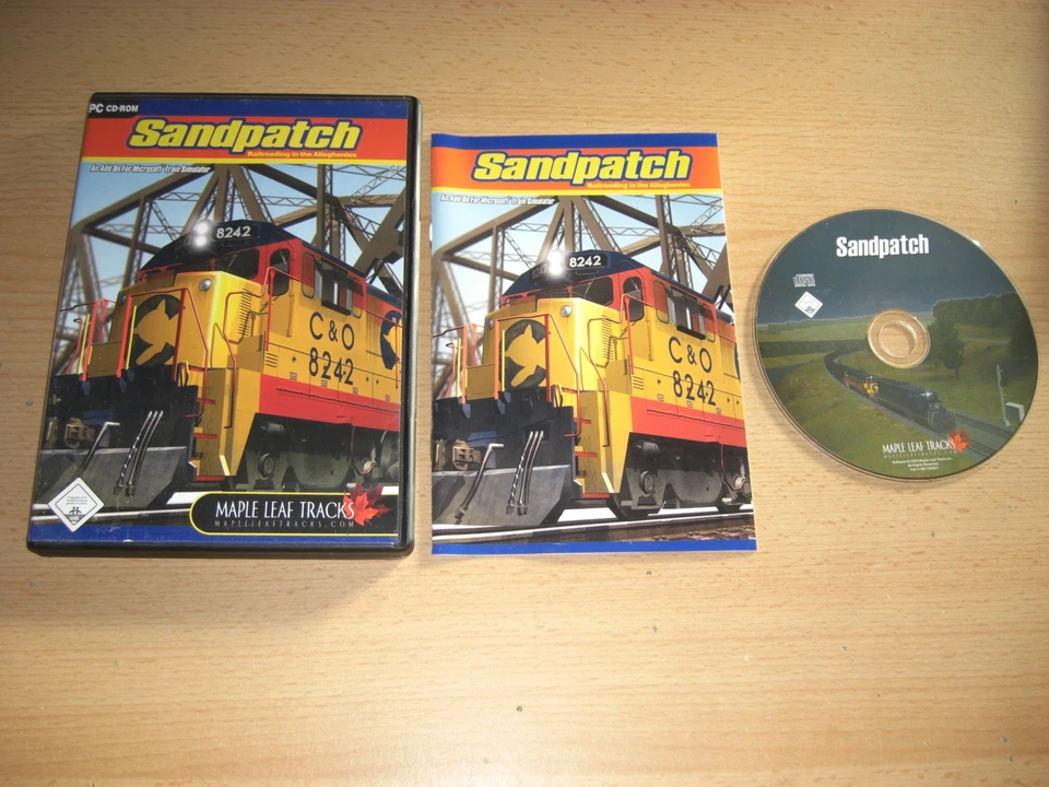 SANDPATCH Pc Cd Rom Add-On Expansion Microsoft Train Simulator Sim MSTS - Image 1 of 1
