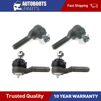 Front Inner Outer Steering Tie Rod End 4x Fits Chrysler Cordoba 3.7L 1980-1983 - Image 1 of 4