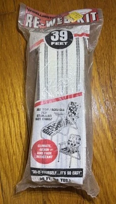 Kit de correas para muebles de silla de césped Wellington 39 pies blanco gris a rayas Foto 1 de 3