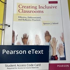 Creating Inclusive Classrooms Loose Leaf w/ Online Access Code Salend Spencer - Imagen 1 de 14