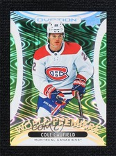 2021 Upper Deck Ovation World Premiere Lime /99 Cole Caufield #WP-10 Rookie RC