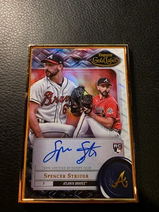 2022 Topps Gold Label - Framed Autographs Spencer Strider #FA-SS (AU, RC) - Picture 1 of 2