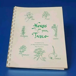 Selten Vintage "Kräuter auf Ihrem Tisch" Birmingham Botanical Gardens Herb Association - Bild 1 von 8