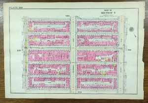 1916 HARLEM MANHATTAN Map NEW YORK CITY NY ~ Old Antique Original APOLLO THEATER - Picture 1 of 8