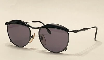 JEAN PAUL GAULTIER Vintage Black Ray Ban Acetate Unisex Sunglasses 56-1274 - Image 1 of 4