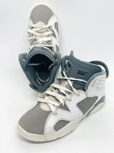 Nike Air Jordan 6 Retro Boys Size 1Y Gray Athletic Shoes Sneakers DV3605-100 - Picture 1 of 7