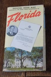 Hoja de ruta estatal oficial de Florida 1950 - Imagen 1 de 1