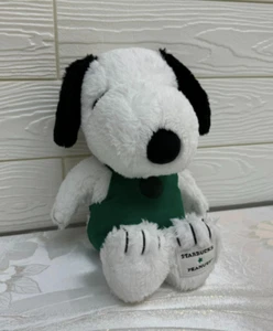 Starbucks Green Apron Snoopy plush 10.2×7.5×6.7in #004, kawaii rare from Japan - Picture 1 of 2