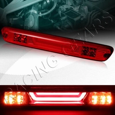 LENTE VERMELHA BARRA LED TERCEIRA 3ª LUZ TRASEIRA DE FREIO + LÂMPADA DE CARGA AJUSTE 04-12 CHEVY COLORADO - Imagem 1 de 4