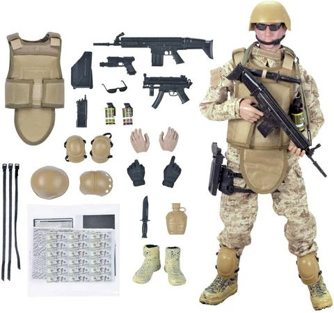 12'' American Military Soldiers Special Forces Army Man Action Figures Play Set Cover