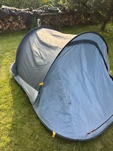 QUECHUA 2 Seconds Pop Up Tent 2 Person Quick Easy Blue - Bild 1 von 9