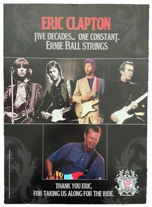 Póster promocional Eric Clapton Ernie Ball Strings - Imagen 1 de 8