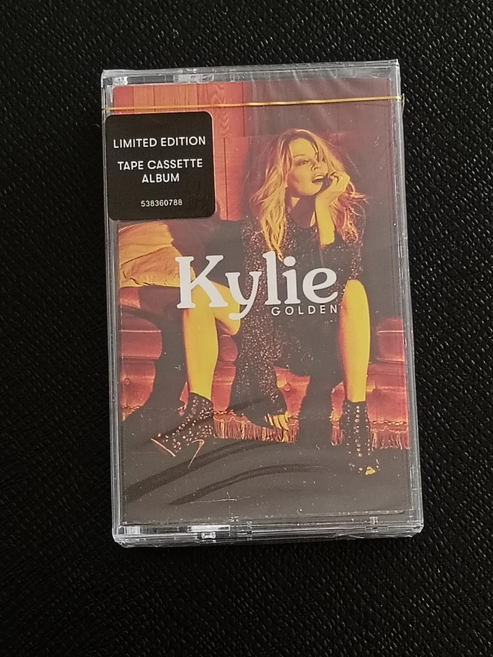 KYLIE MINOGUE - Golden - Yellow Glitter Cassette OOP Limited Edition NEW SEALED - Image 1 of 4