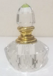 Kristall/geschliffenes Glas Parfüm Duft Flakon mit Tupfer - klar, Regenbogen, klassisch - Bild 1 von 3