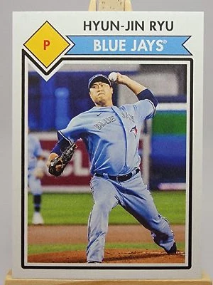 Hyun-Jin Ryu 2020-21 Topps 582 Montgomery Club Set 1 #5 Blue Jays - Image 1 of 2