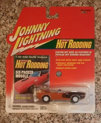 JOHNNY LIGHTNING POPULAR HOT RODDING 1971 PLYMOUTH CUDA 440 WHITE LIGHTNING⚡️ - Image 1 of 4