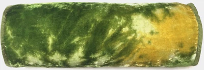 Anke Drechsel Bolster PLAIN Silk Border Shaded Mint Seiden Samt Roll Kissen Grün - Bild 1 von 4