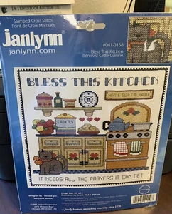 Jankynn Cross Stitch # 0410158 Bless This Kitchen NIB - Picture 1 of 3