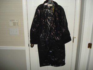 Women's PVC Aqua Sheen Raincoat 100% Vinyl. Size Medium Very Shiny NWT's