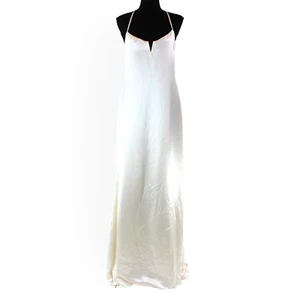 Reformation Oriana Ivory Silk Sleeveless Sweetheart Maxi Dress 10 NEW Wedding - Picture 1 of 9