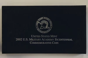 2002-W Proof US Mint Military Academy Commemorative 90% Silver Dollar (NUM6097) - Picture 1 of 6