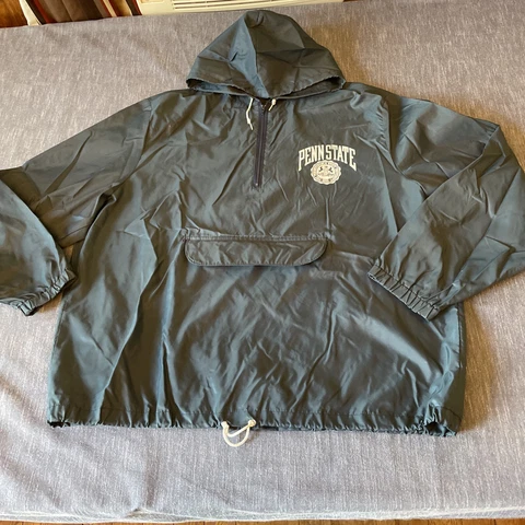 sportsmaster usa vintage navy blue nylon windbreaker penn state nittany lion XXL Cover