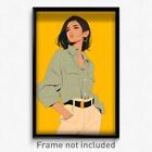 Anime Art Poster - Woman Feeling Self Compassionate, Fabulous Untucked Shirt