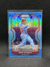 2021 Panini Prizm Carolina Blue Prizm #124 Mike Schmidt
