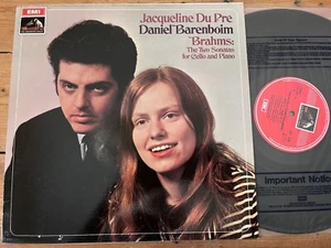 ASD 2436 Brahms Cello Sonatas Jacqueline Du Pre & Daniel Barenboim - Picture 1 of 2